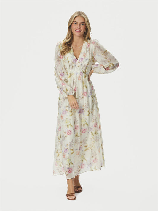 Silfi Vintage Flower Dress - Off White