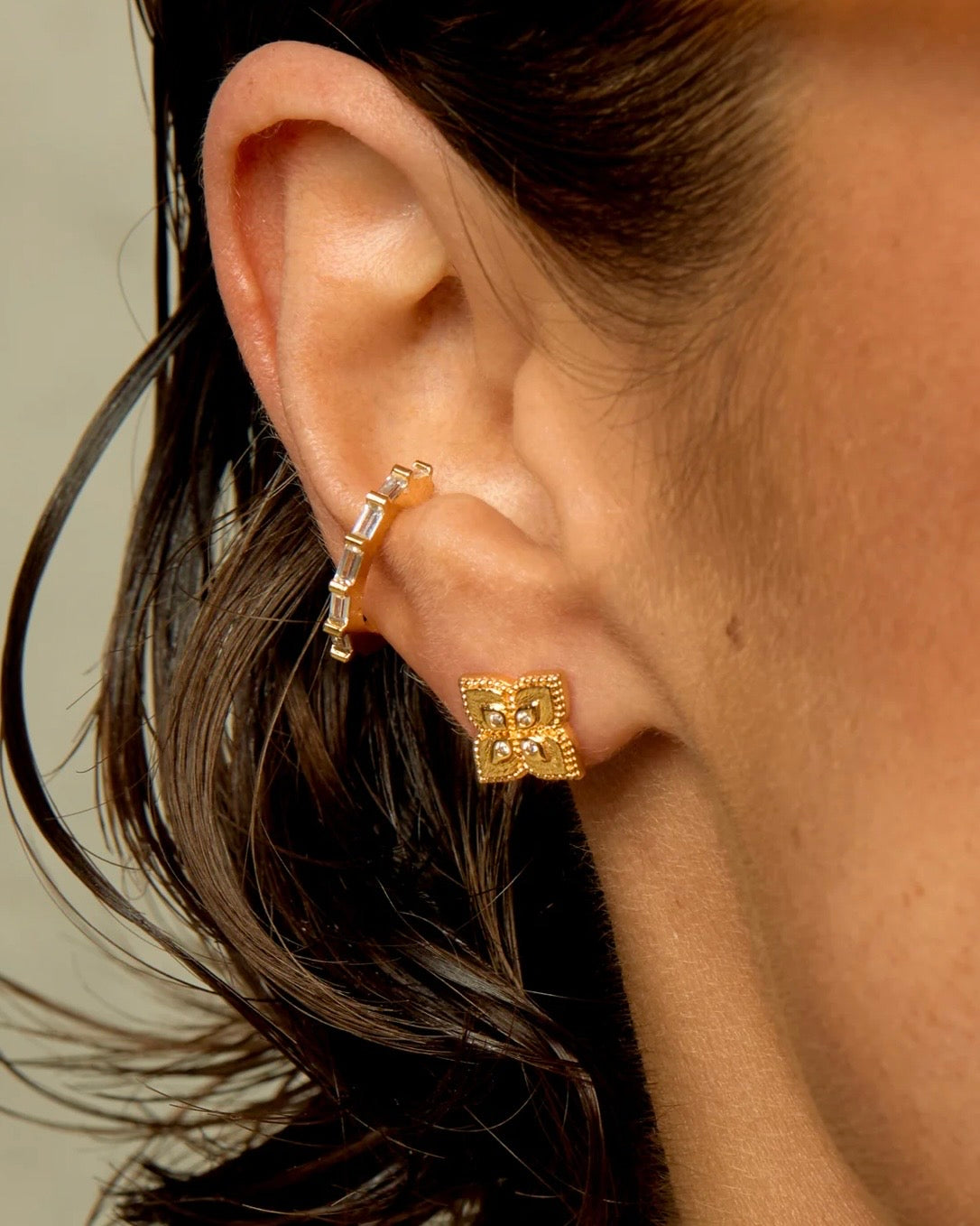 Lotus Stud Earrings