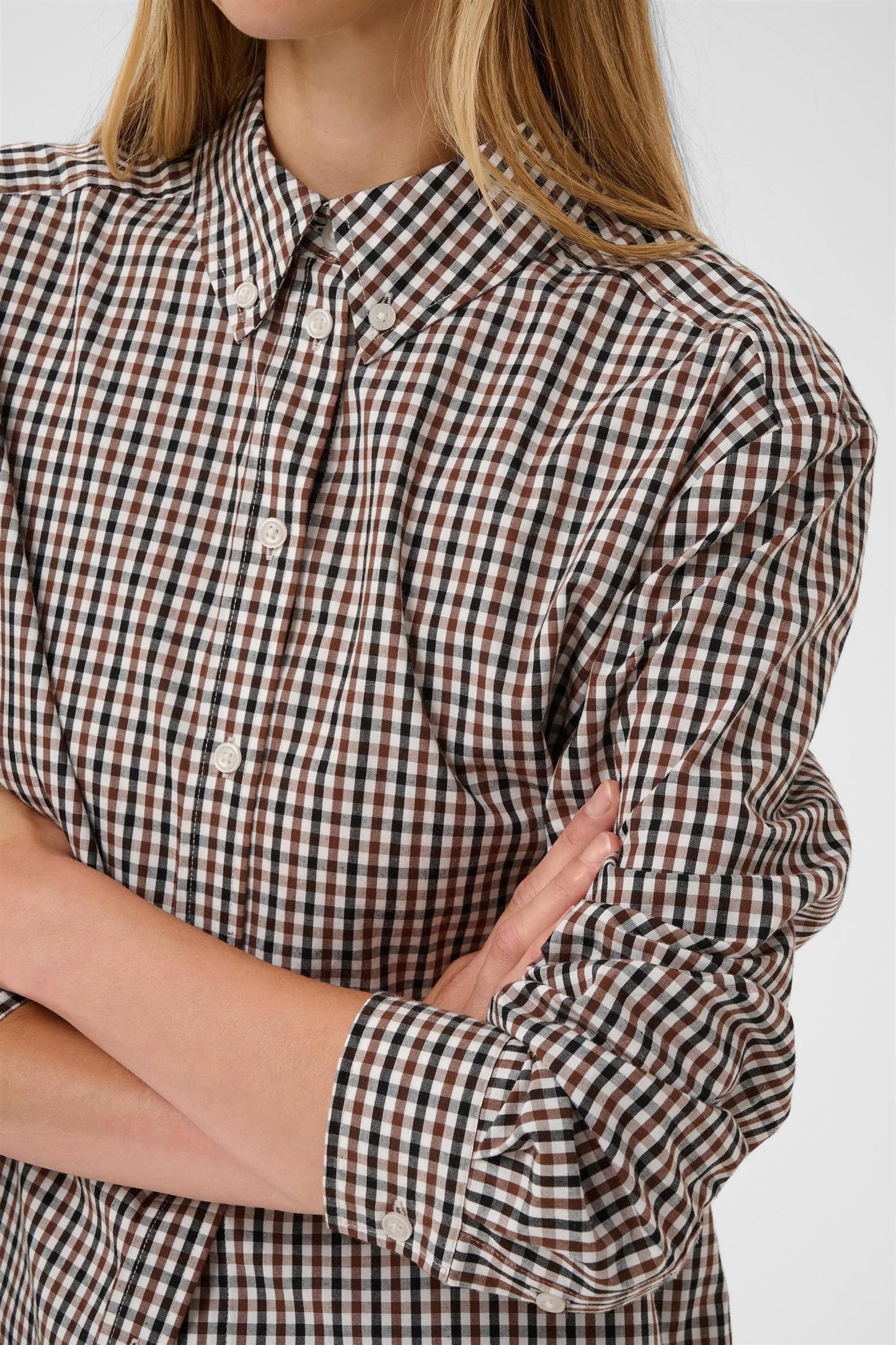 ChrestellaPW shirt - Downtown brown check