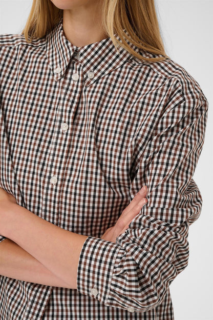 ChrestellaPW shirt - Downtown brown check