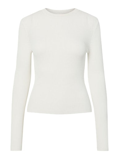 YASZOEY LS KNIT PULLOVER - STAR WHITE