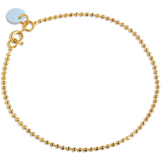 Ball Chain Icy Blue Bracelet