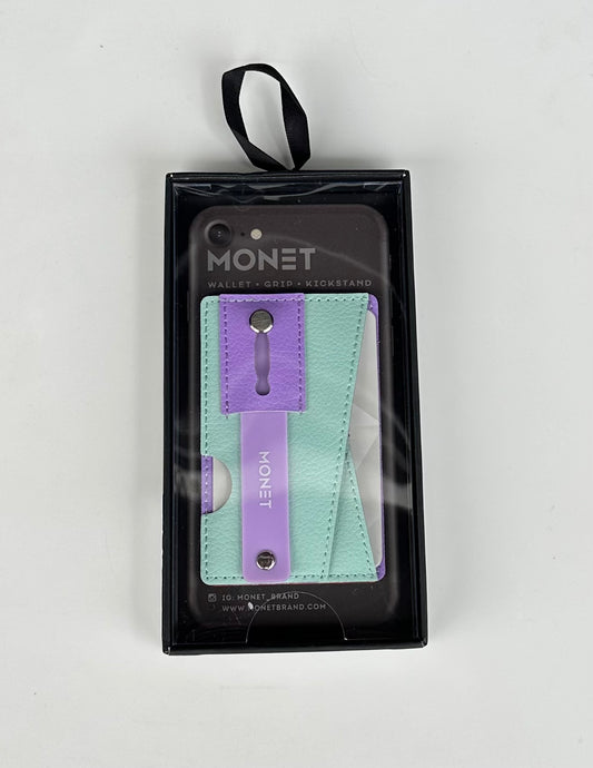 Card Holder - Mint &amp; Purple