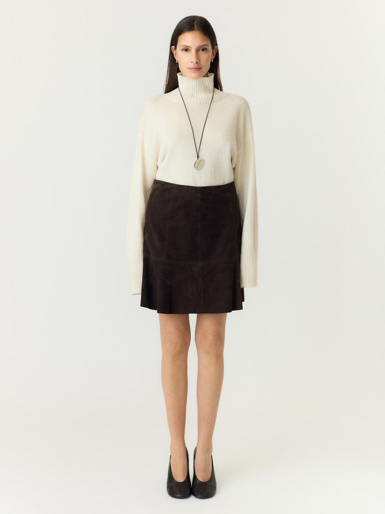 YASCOLLY SUEDE SKIRT - COFFEE BEAN
