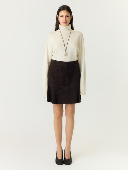 YASCOLLY SUEDE SKIRT - COFFEE BEAN