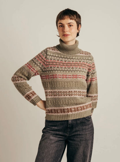 Kinross Cowl Neck Sweater - Blush