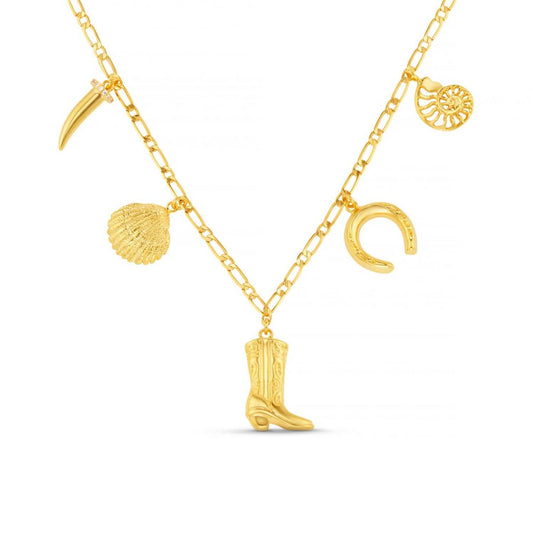 Eclectic western charm necklace
