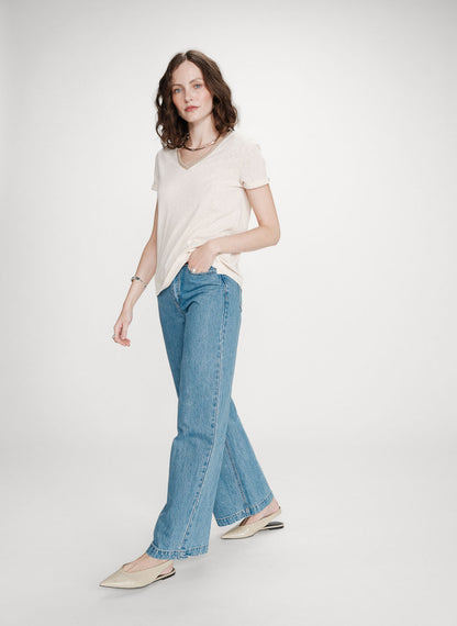 Vasco T-shirt Glitter - Amande