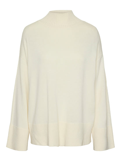 YASBABETTE LS KNIT PULLOVER - STAR WHITE