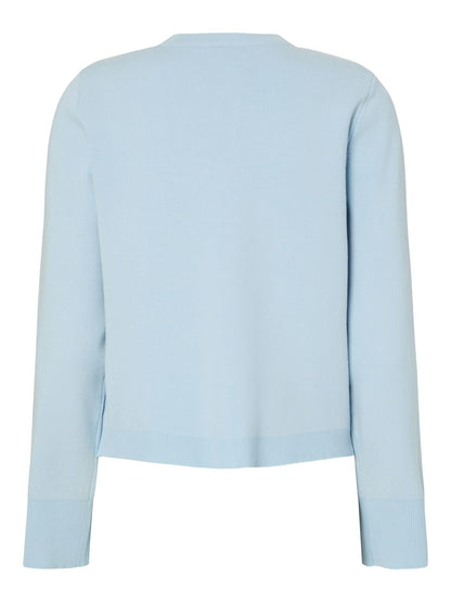 YASELENA SS KNIT CARDIGAN - SKYWAY