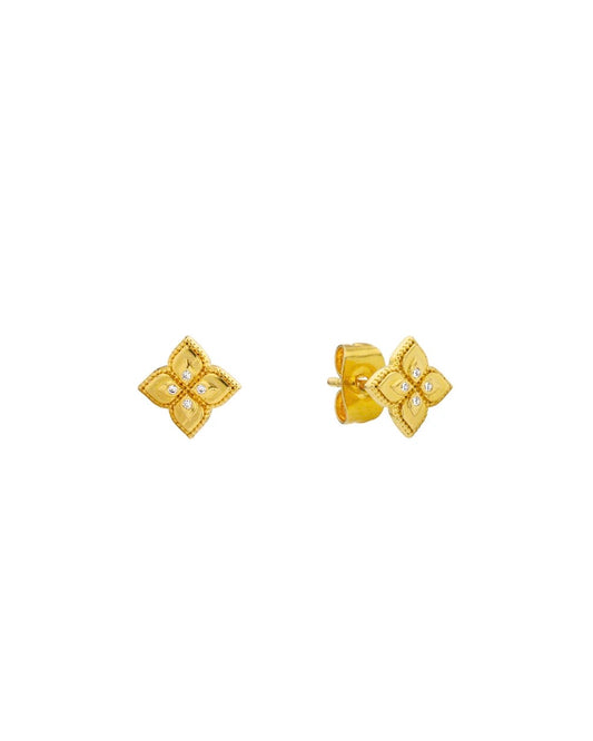 Sweet Lotus Stud Earrings