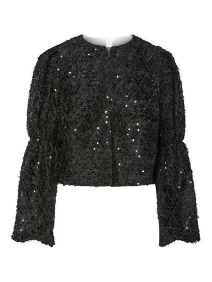 YASSERALA LS SHORT TOP - BLACK