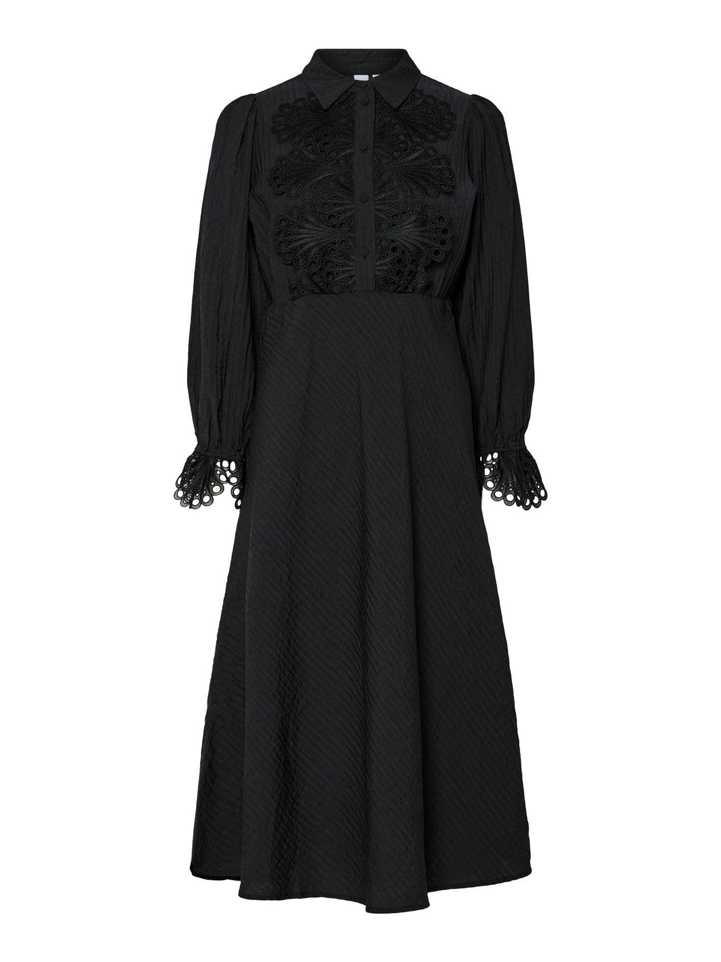 YASANISA LS LONG DRESS - BLACK