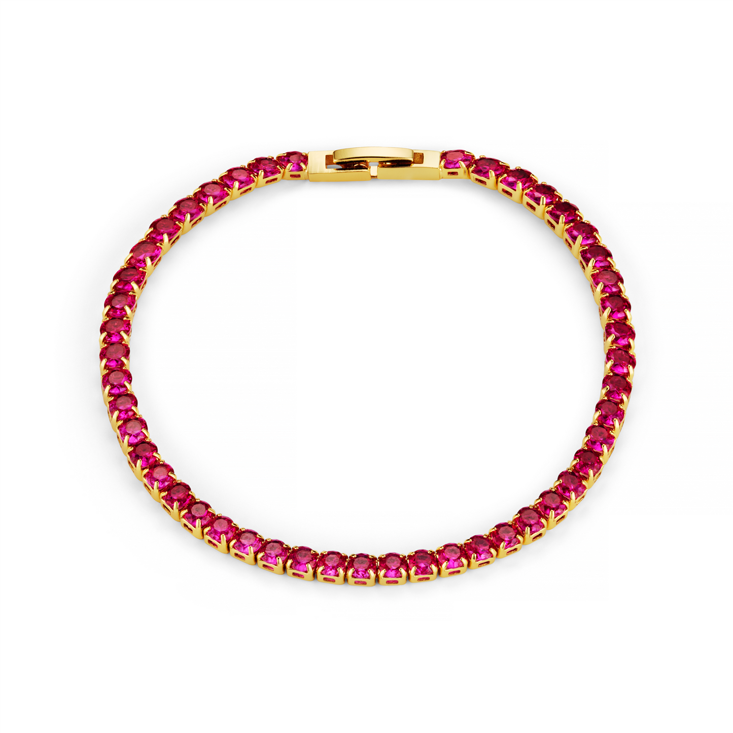 Raspberry Tennis Bracelet