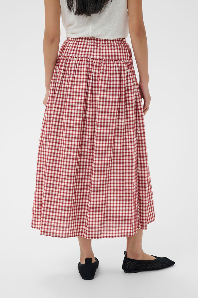 BrunhildPW Skirt - Burnt Russet Check