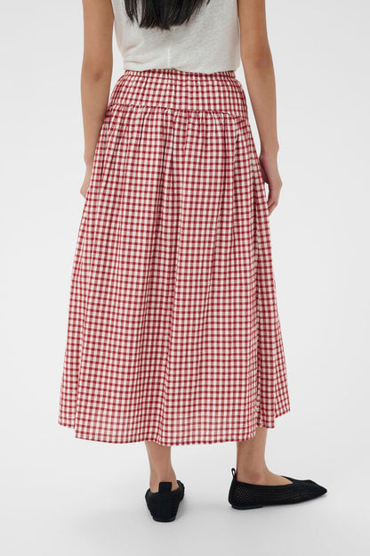 BrunhildPW Skirt - Burnt Russet Check