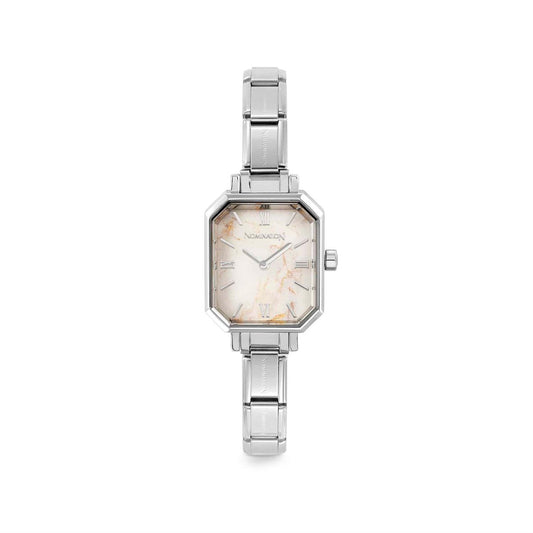Rectangular Watch - Marble White