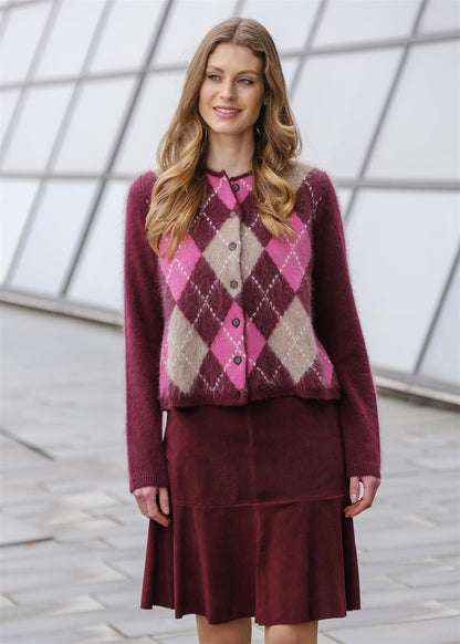 Heaven Cardigan - Wine