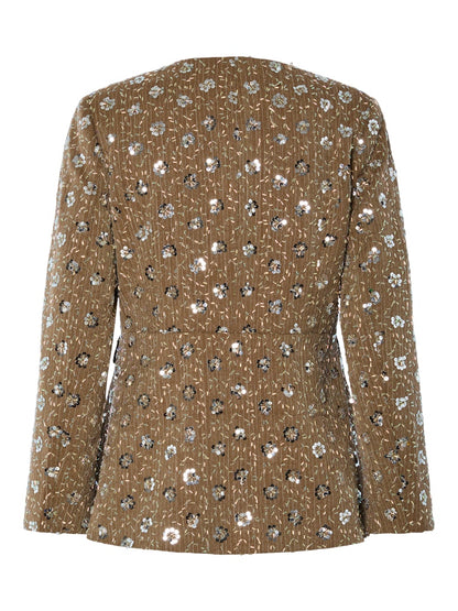 YASSOLLER LS BLAZER - TAUPE GRAY