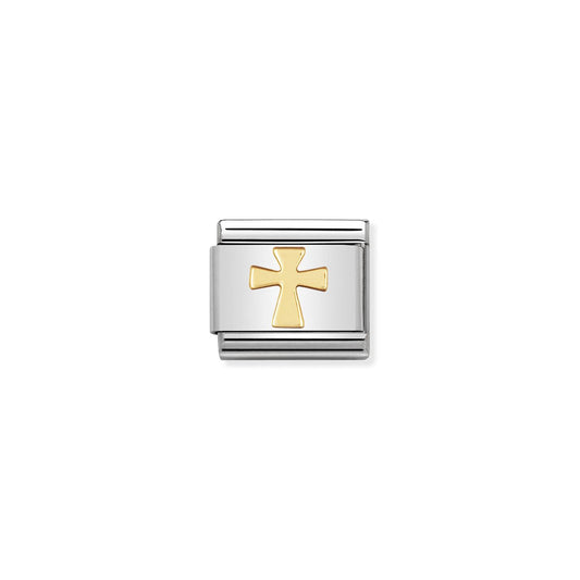 LINK, CROSS SYMBOL IN GOLD
