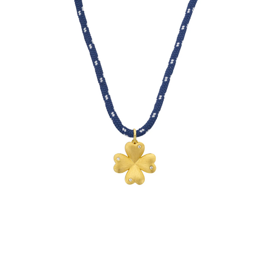 Navy Lucky Baby Necklace