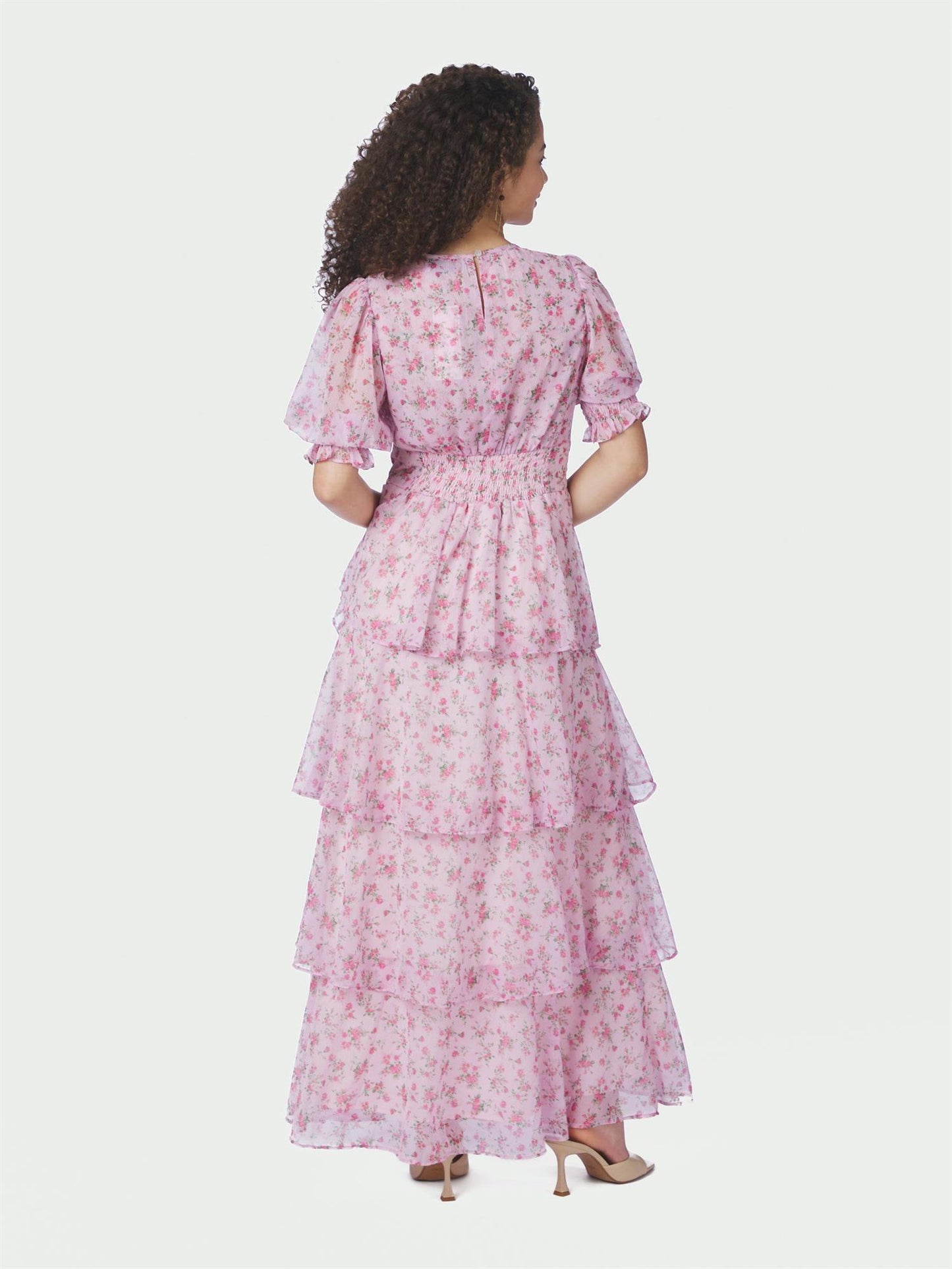 Sable Meadow Print Dress - Light Pink
