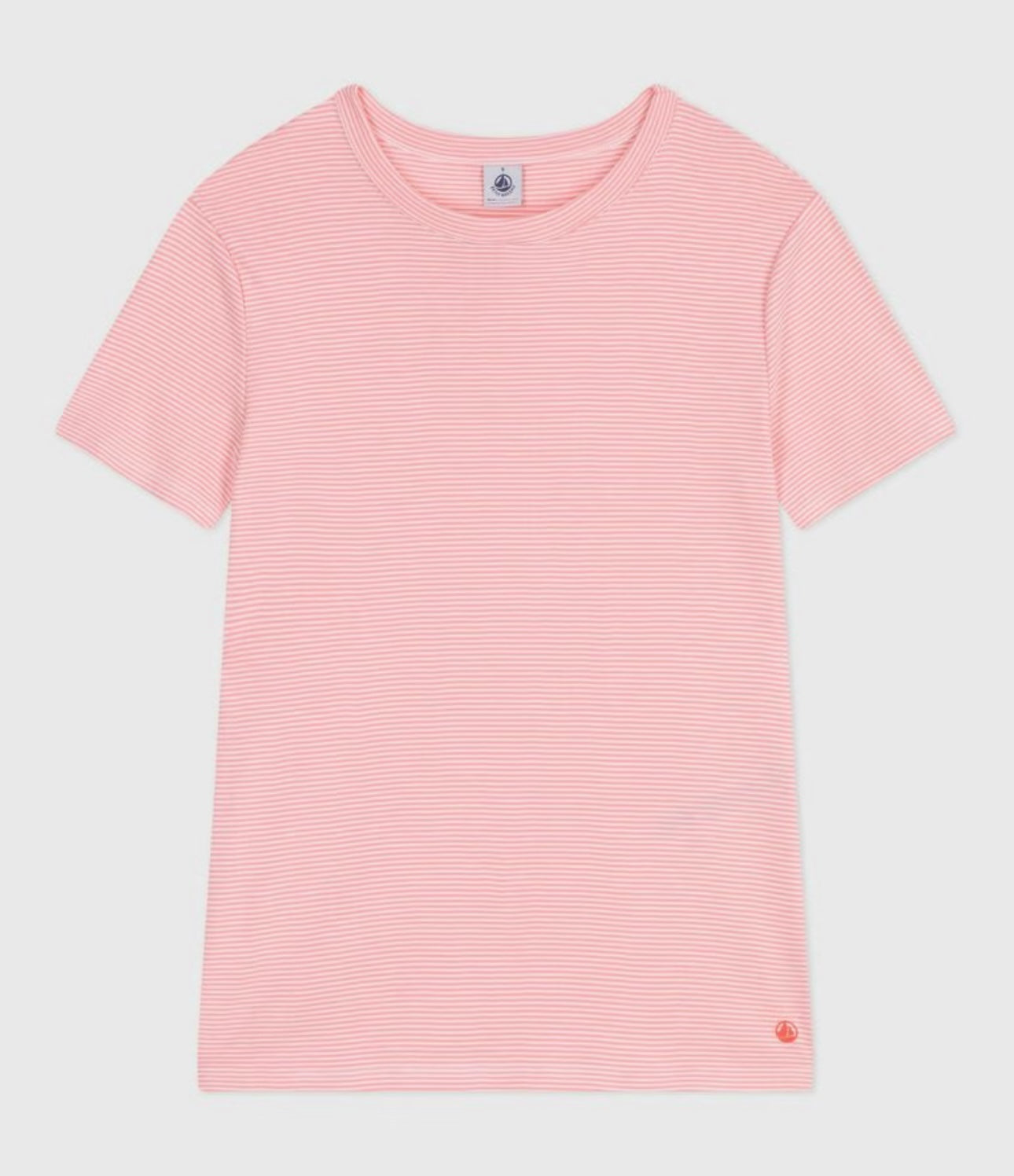 Tee-Shirt Round Neck MC - Pink Stripe