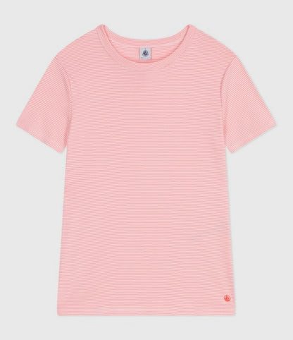 Tee-Shirt Round Neck MC - Pink Stripe