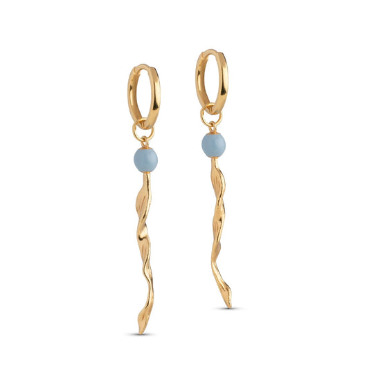 Mona Steel Blue Hoops