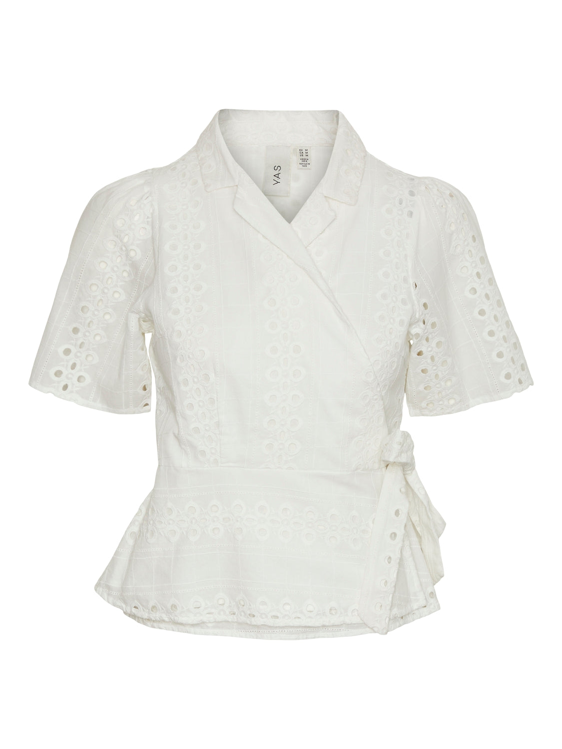 YASBELENA SS WRAP TOP - STAR WHITE