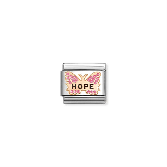 LINK, ROSEGOLD PINK BUTTERFLY HOPE