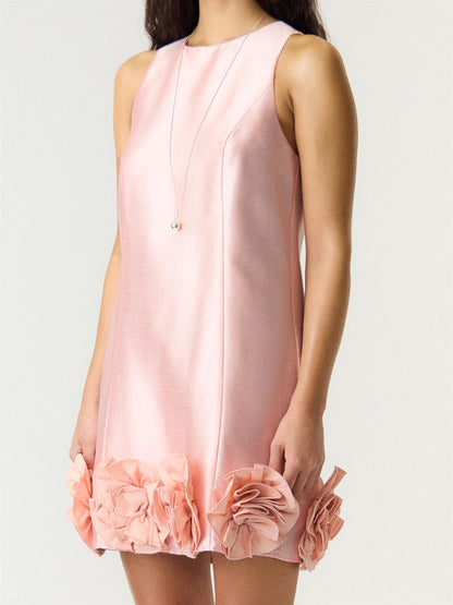 YASELLINA SL MINI DRESS - BLUSHING ROSE
