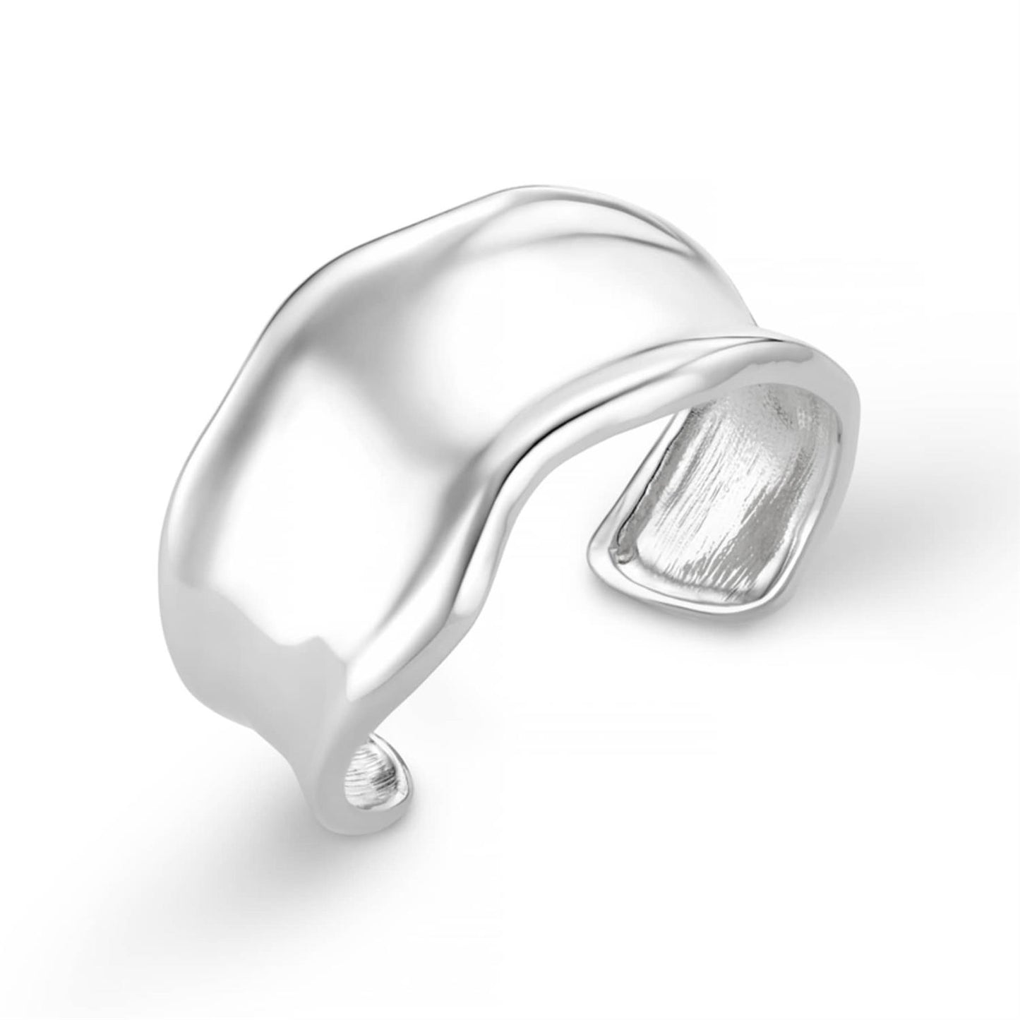 Statement Organic Molten Metal Cuff Bracelet