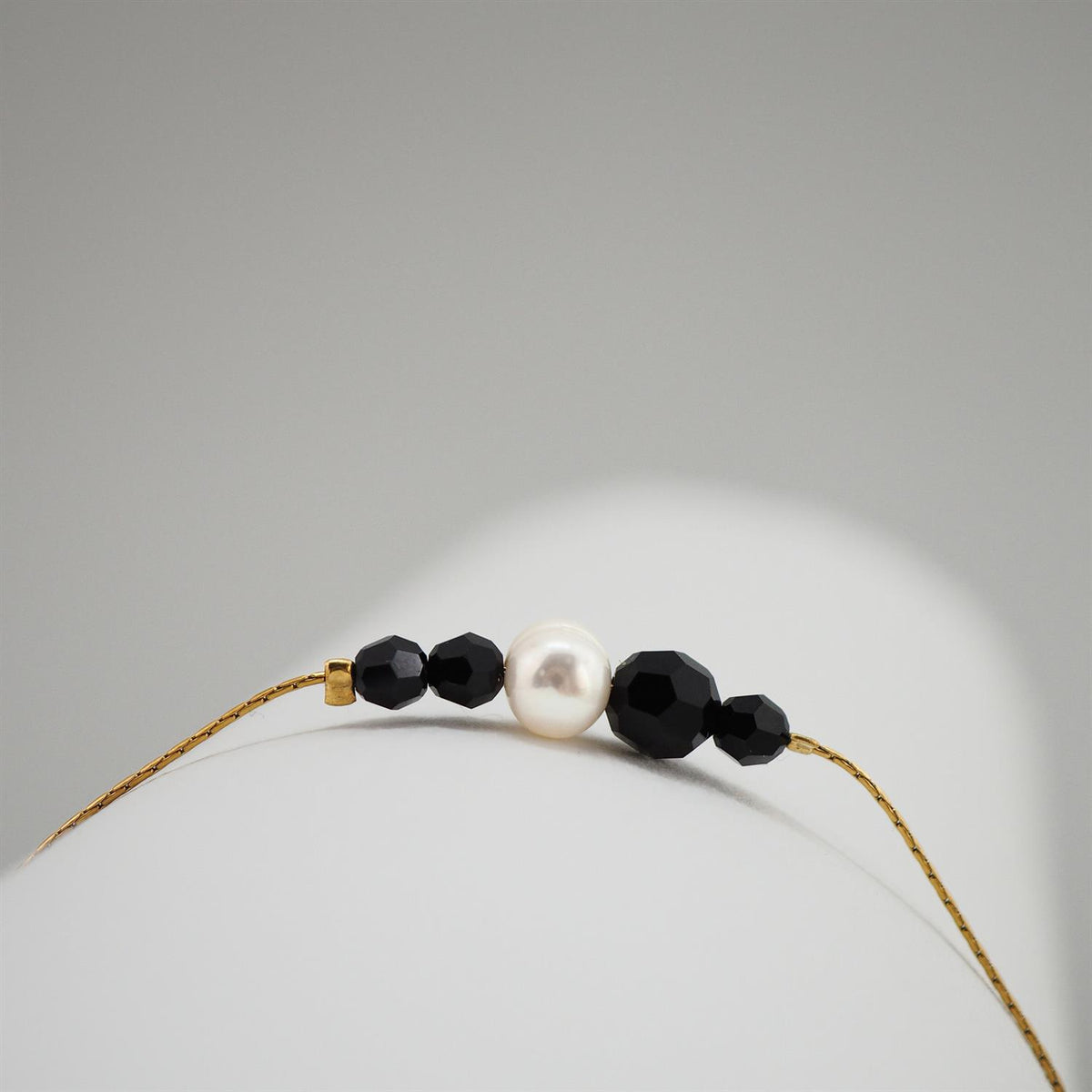 Dainty Black Tie Bracelet