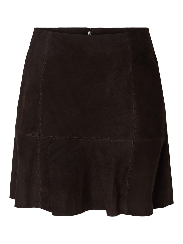 YASCOLLY SUEDE SKIRT - COFFEE BEAN