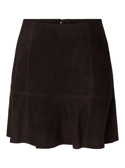 YASCOLLY SUEDE SKIRT - COFFEE BEAN