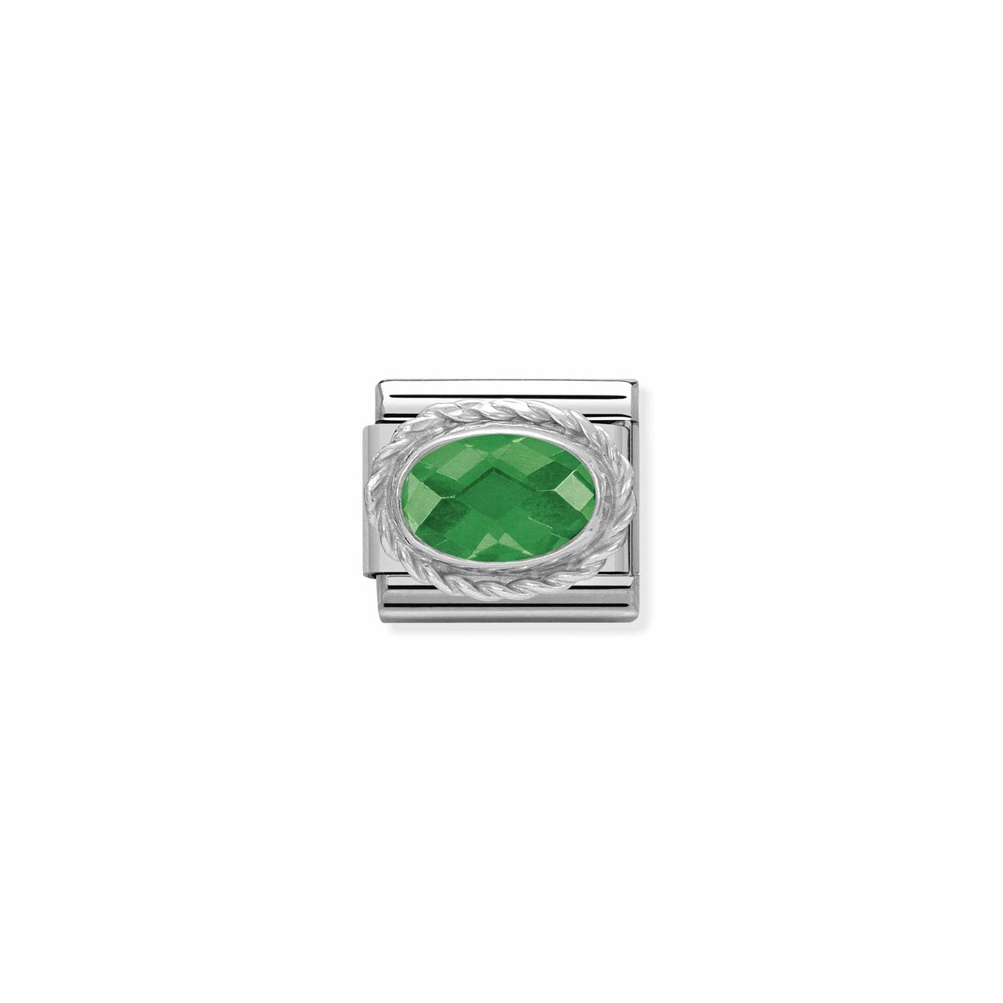 LINK, GREEN OVAL ZIRCONIA