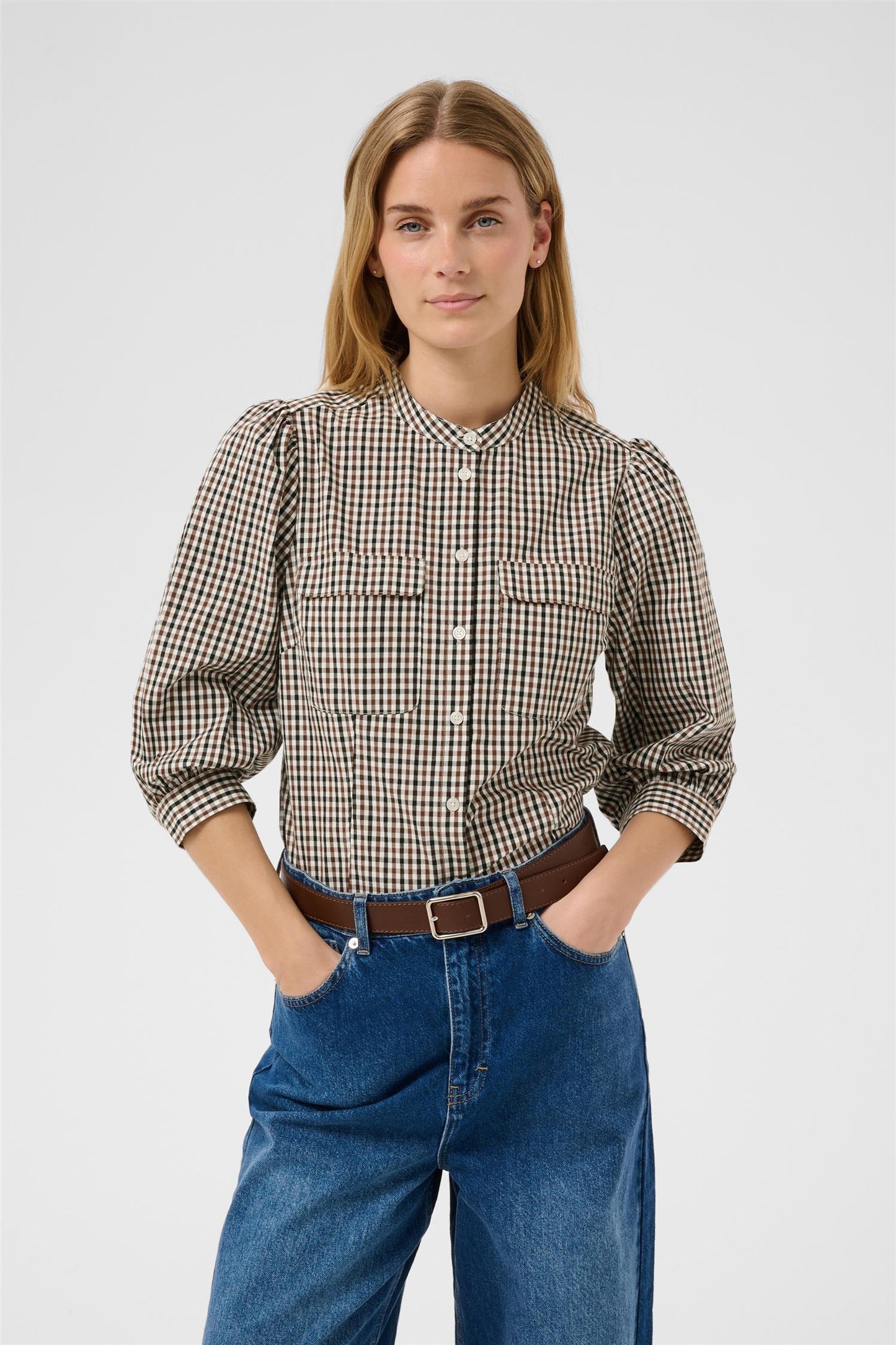 ChinettePW shirt - Downtown brown check