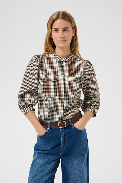 ChinettePW shirt - Downtown brown check