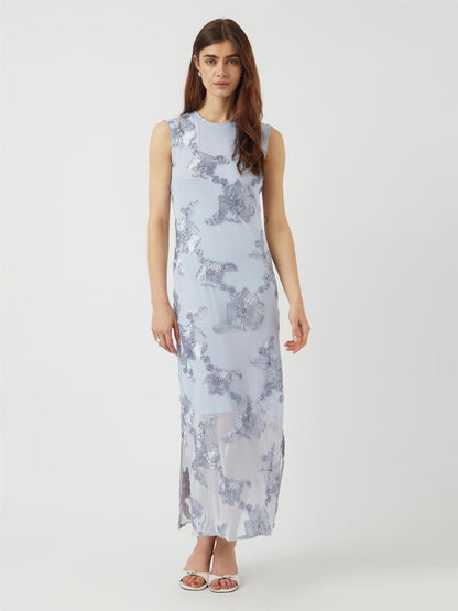 YASFLOREE SL LONG DRESS - HALOGEN BLUE