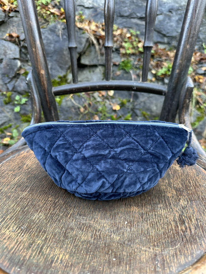Sminkemappe Velur - Indigo