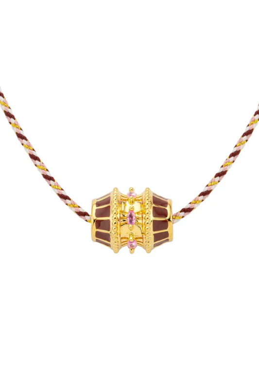 Burgundy Talisman Necklace