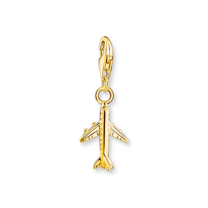 Charm Pendant Aeirplane Gold Plated