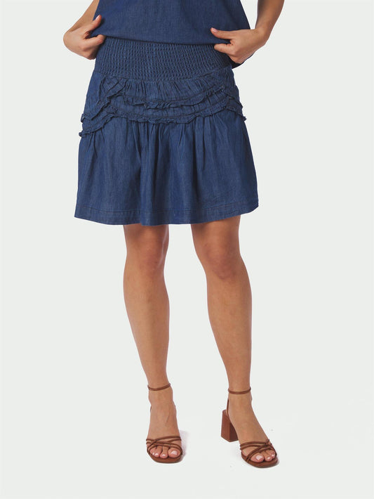 Maliah Denim Skirt - Blue