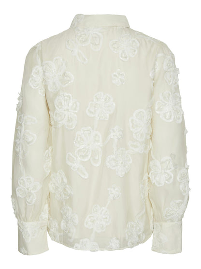 YASFRIMA LS SHIRT - GARDENIA