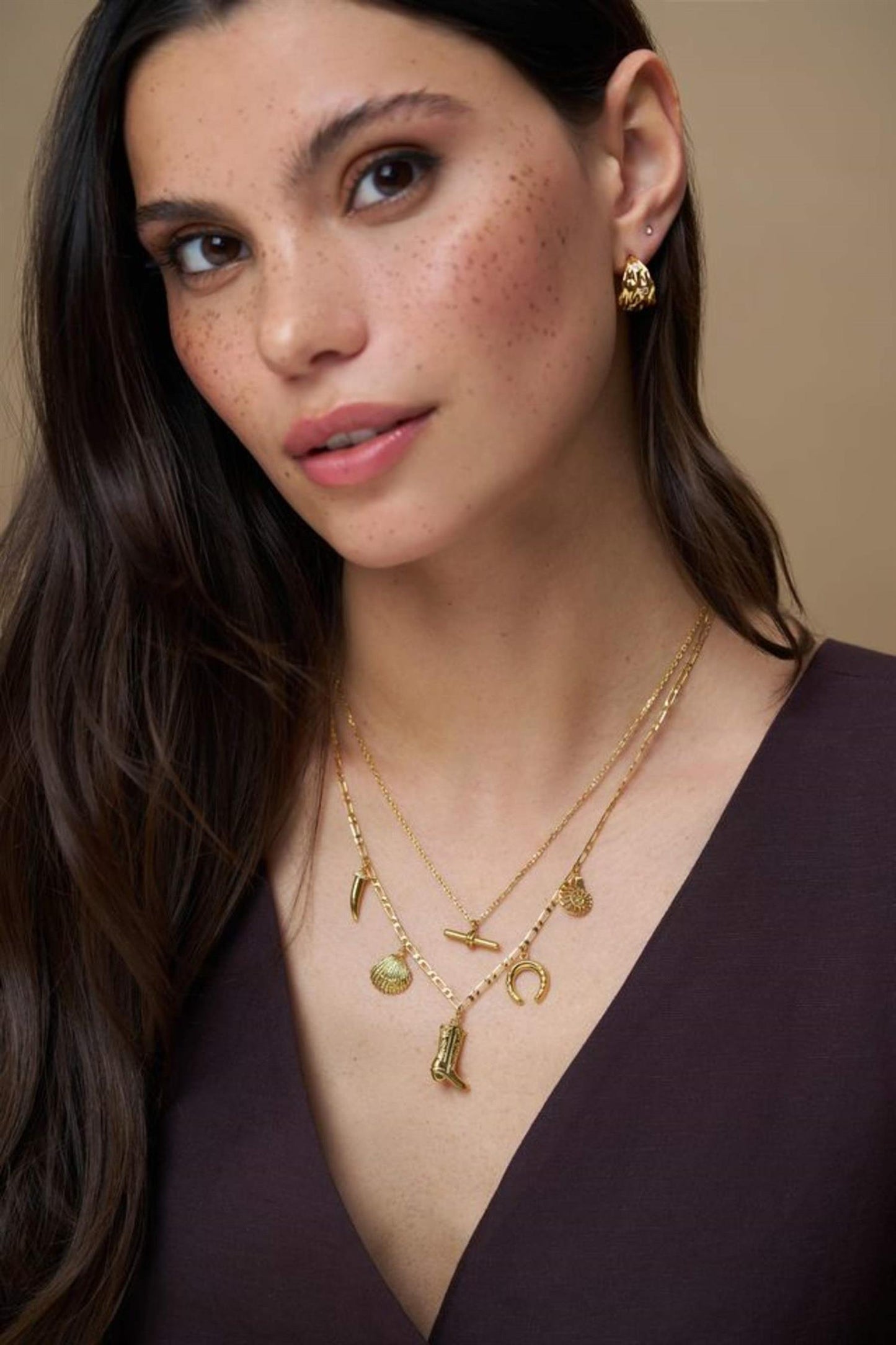 Eclectic western charm necklace