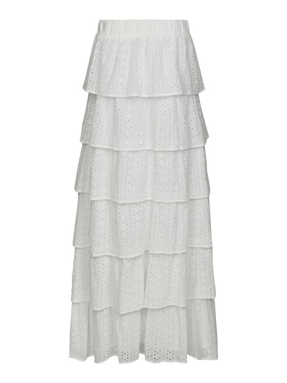 Morris Emb Skirt - Off-White