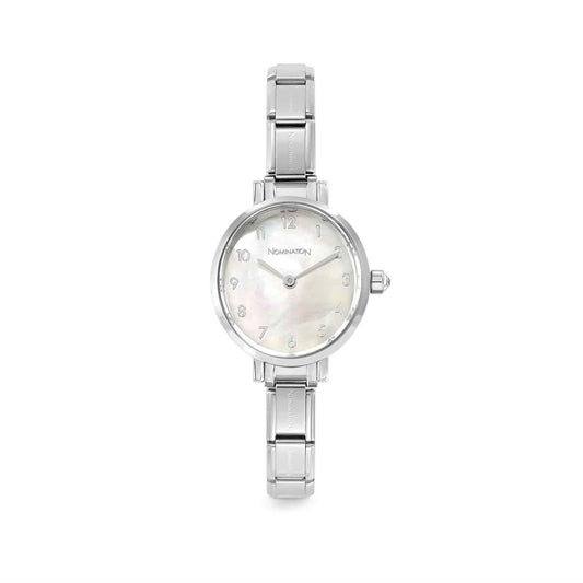 Round Watch - Mother of Pearl / Silver