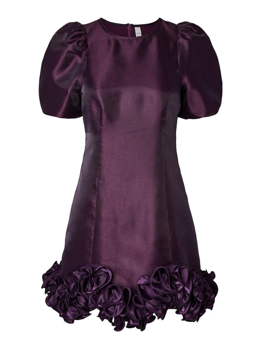 YASELINA WAVE 2/4 DRESS - SHADOW PURPLE