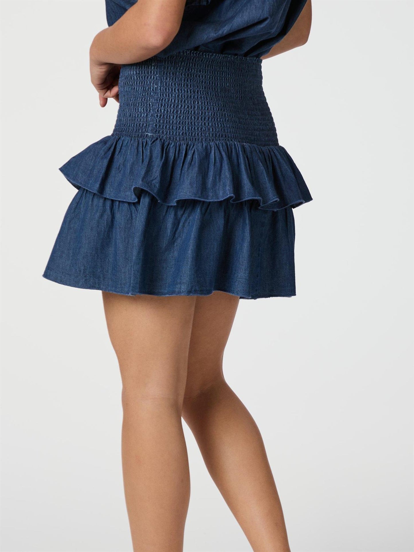Carin Denim Skirt - Blue